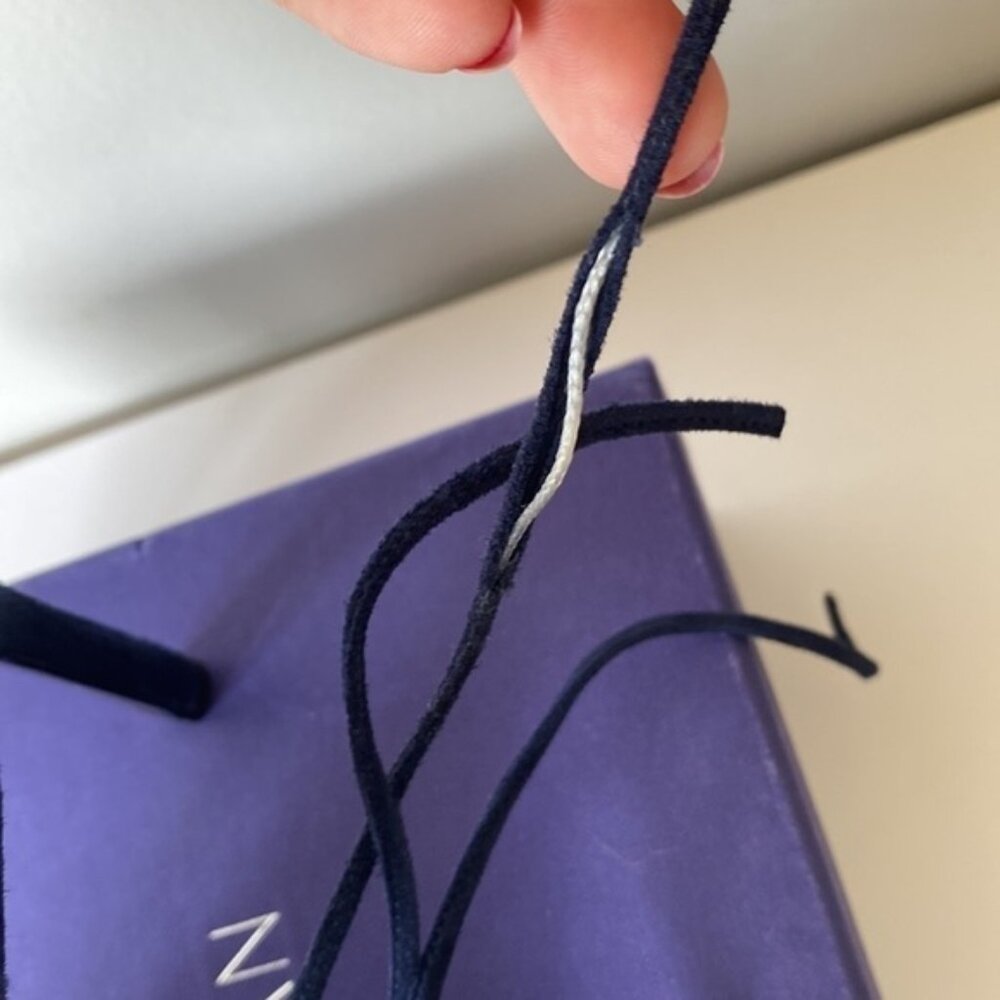 Stuart Weitzman On-A-String Blue Tie Up Pointed T… - image 7